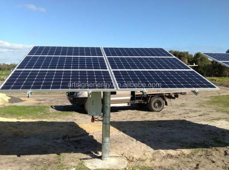 Hot Dipped Galvanized Solar Panel Structure Pole Mounting System Brackets