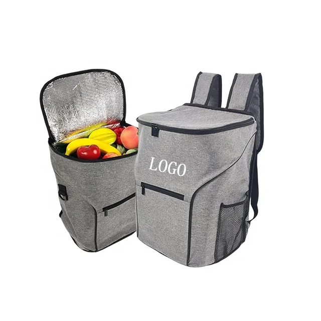 Lightweight Large Capacity 600D Polyester Fabric With Peva Lining Insulated Picnic Camping Oxford Soft Cooler Backpack