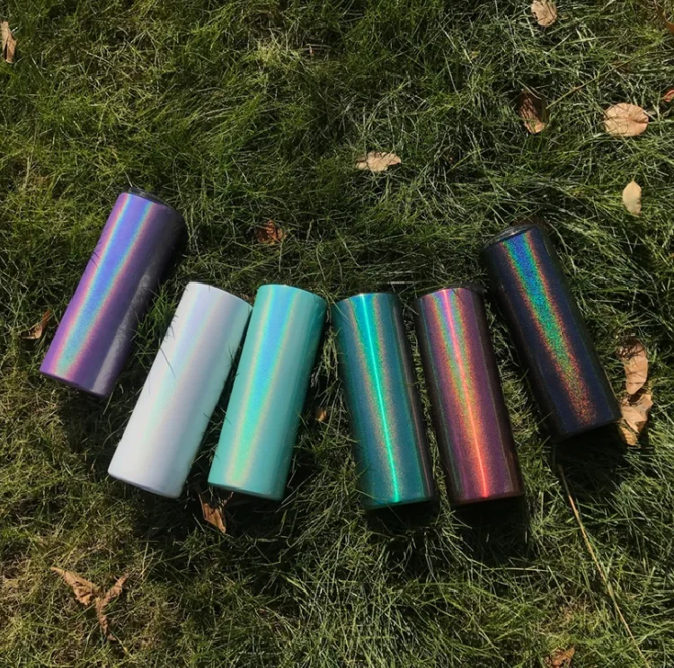 Sublimation tumbler 20oz glitter tumbler cups in bulk for heat transfer