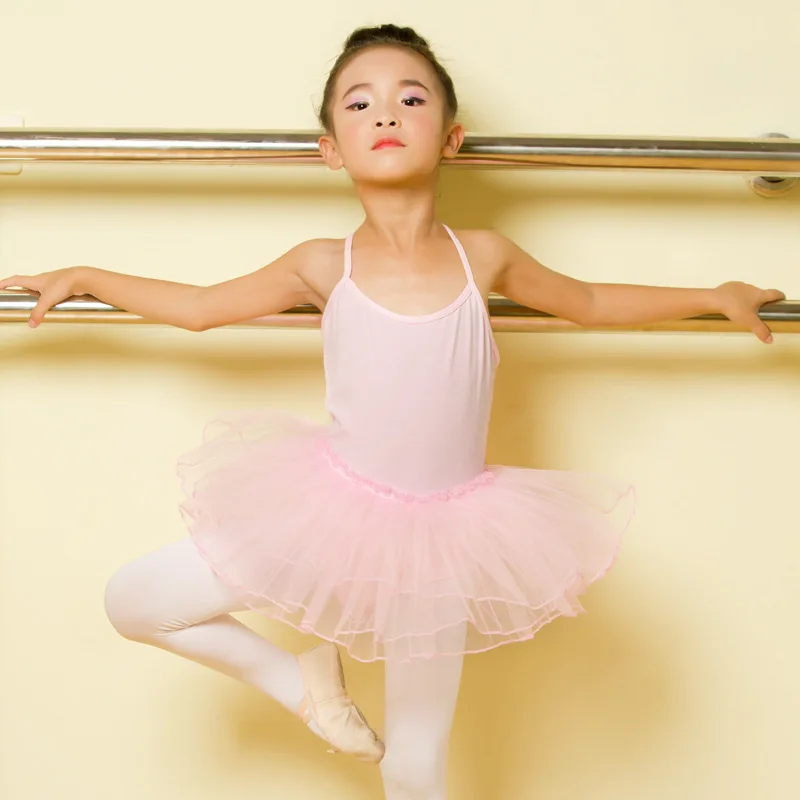 Cheapest Pink Ballet Dress Performance dance costume Kids Ballerina dance wear