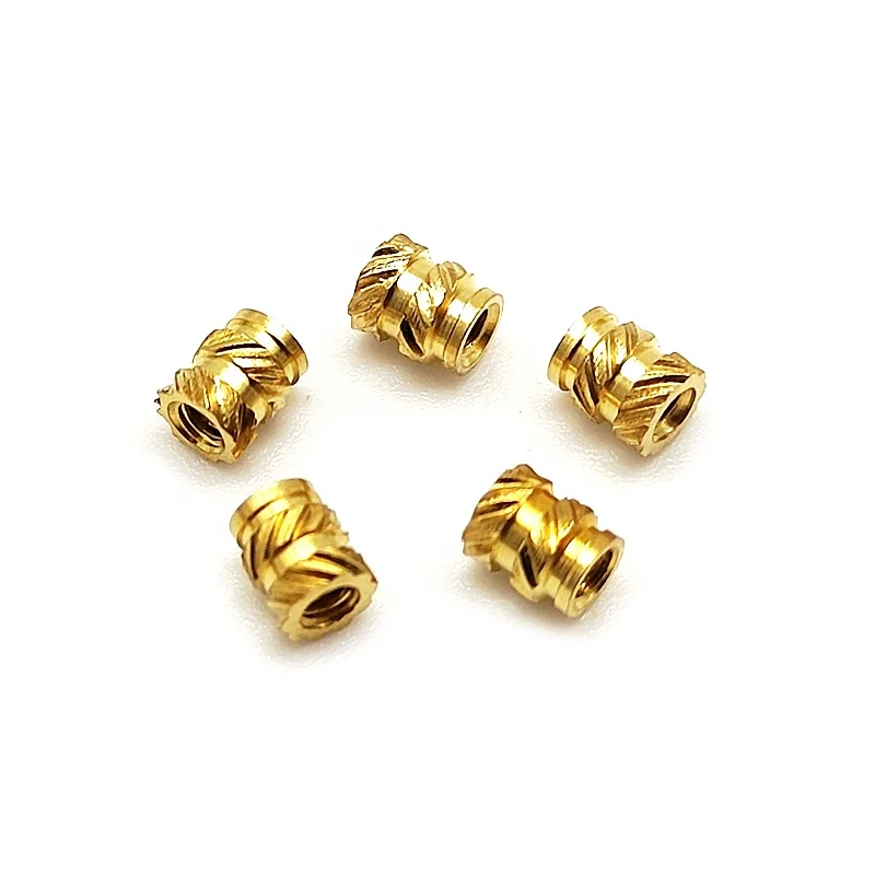 M2 M2.5 M3 M4 M5 M6 M8 Hot Sell Brass Nuts with Imperial Thread ISO Standard Nut Inserts Cheap Melt Insert Nut