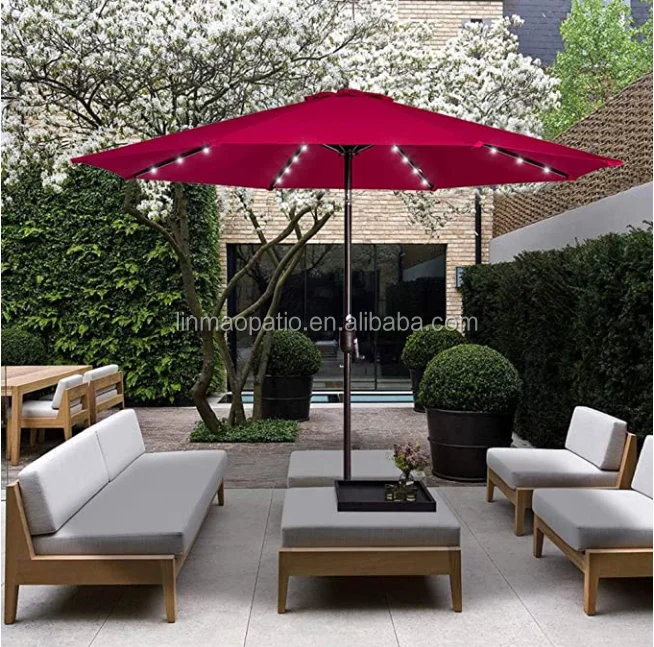 8-Rib Umbrella Replacement Canopy Cover, Green