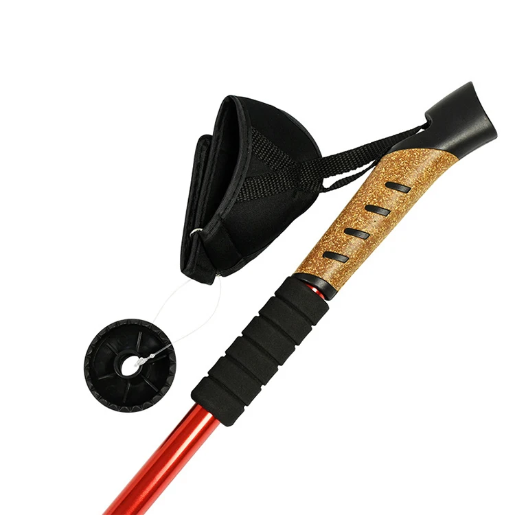 Wholesale-Pioneer Ultra-light Trekking Ski pole  Adjustable Telescopic Hiking Walking Stick