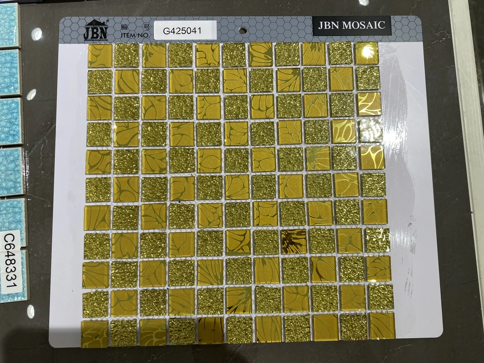 25x25mm wallpaper mesh stainless steel diy electro-plated golden rose golden silver mirror glass mosaic tile