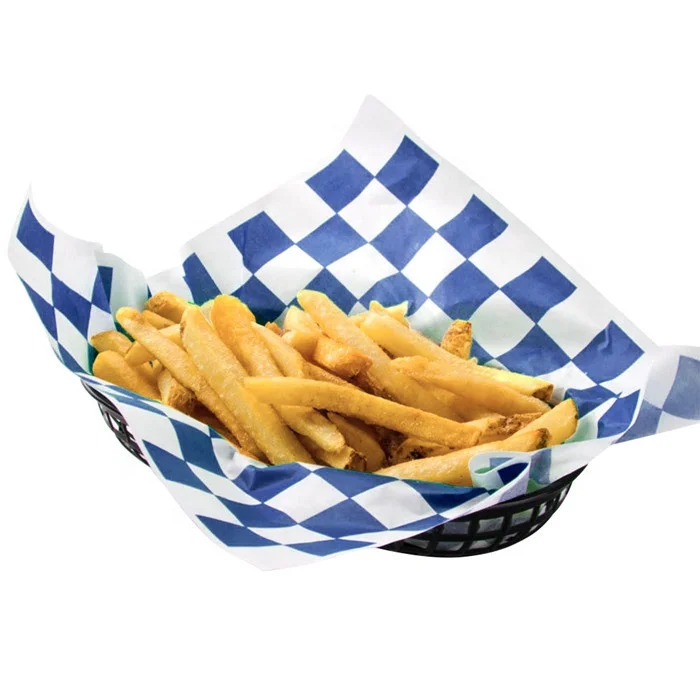 
Food grade greaseproof burger wrapping paper in custom printing color 