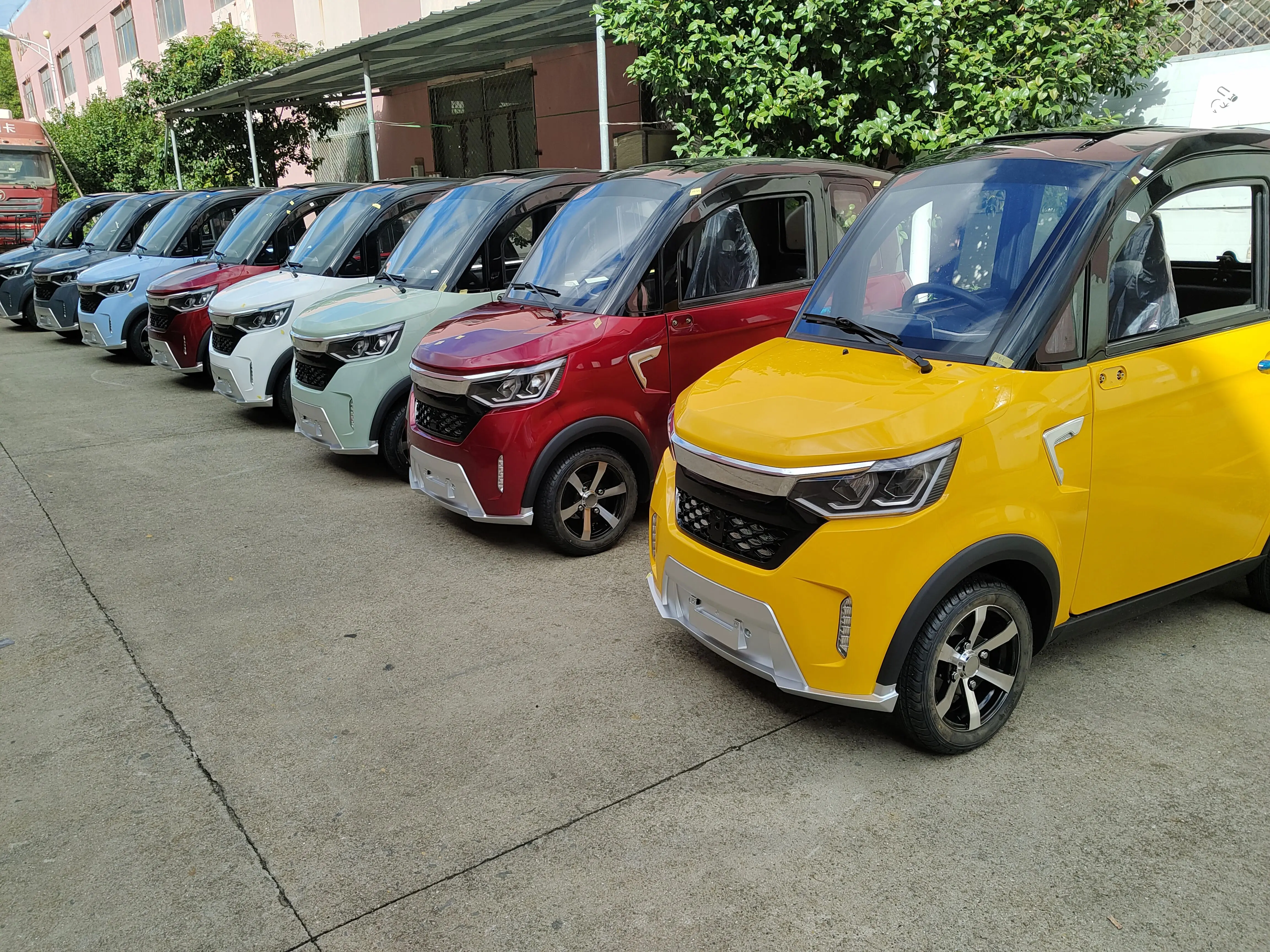 4 wheel  electric cargo car for adults pedal assist 	 electric mini car eec