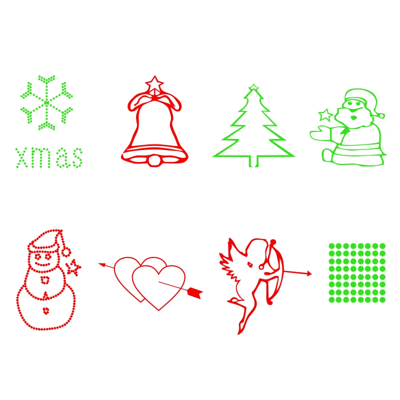 Red and green solar laser light remote control control solar christmas light outdoor waterproof