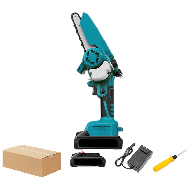Wholesale Mini electric 6 inch brushless electric saw Lithium electric chain saw with lubrication system Single hand wood sawing