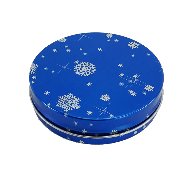 
Custom Design Tinplate 2 Pieces Structure Cheap Small Size Round Tin Box Tin Case 