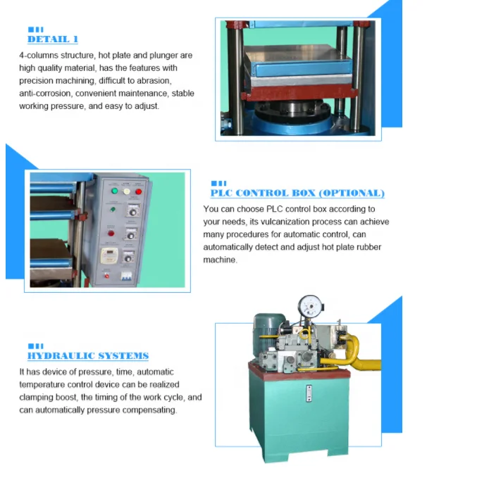 100Ton 600*600mm Rubber Dumbbell vulcanizing press machine