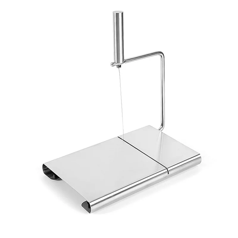 New Product ideas 2024 Stainless steel cheese slitter Wire Stainless Steel Butter Slicer With Non-Slip Base