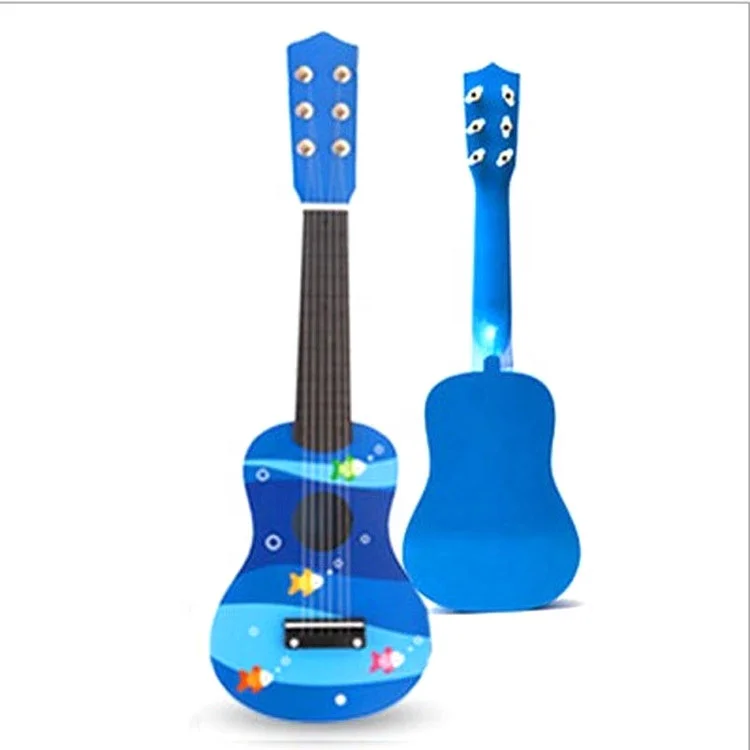  Горяч-продавая 21 дюйм 4-String Ранние обучающие игрушки Детская игрушка полиуретана с изображением гитары деревянная
