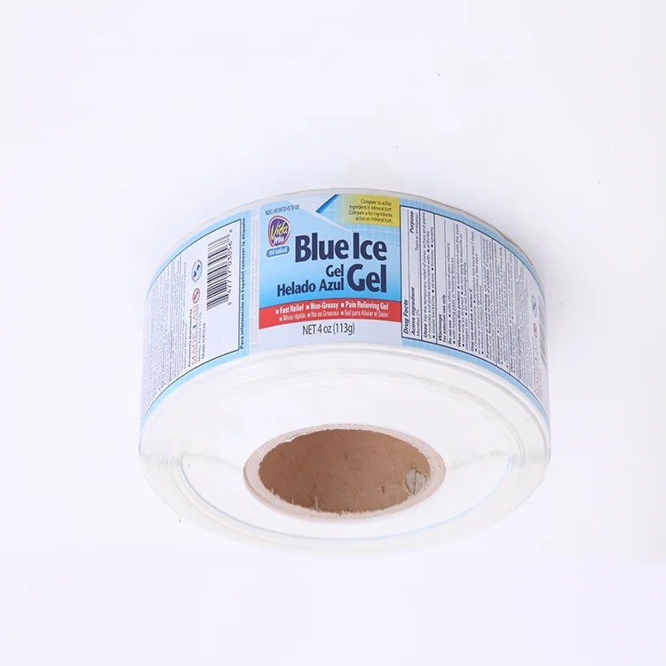 Best Selling  Custom waterproof PP  label printing Double sided sticker label Double Sided Printed for Gel bottle