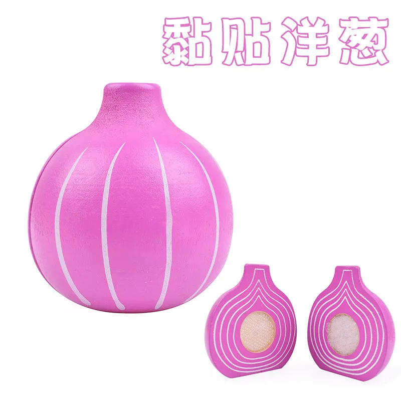 Wooden Slicer Fruit Vegetable Paste Cutting Simulation Kitchen Fruit Cutting Toys