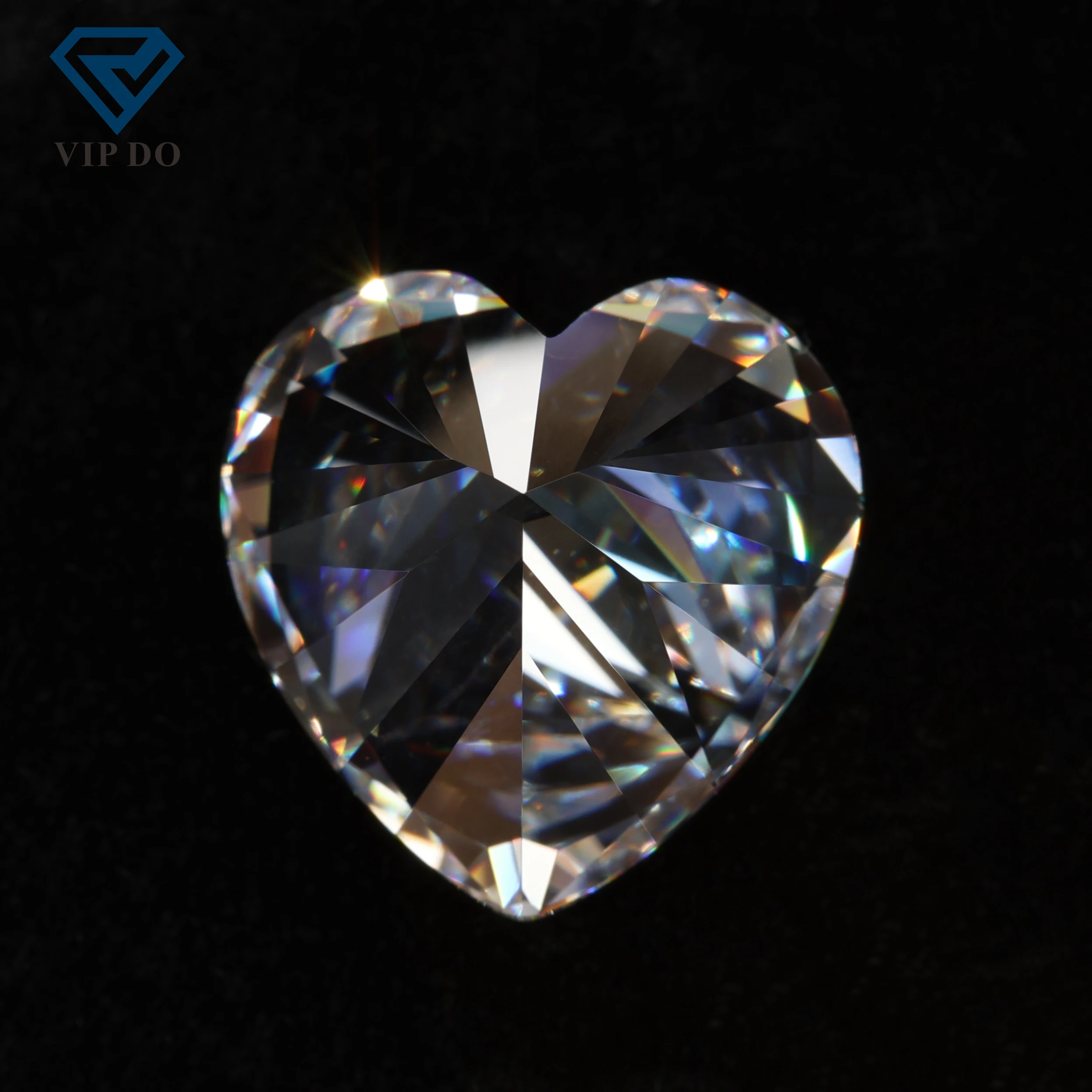 5A quality CZ 3*3mm-12*12mm white colorless heart cut cubic zirconia gemstones synthetic heart shape zirconia loose CZ stones