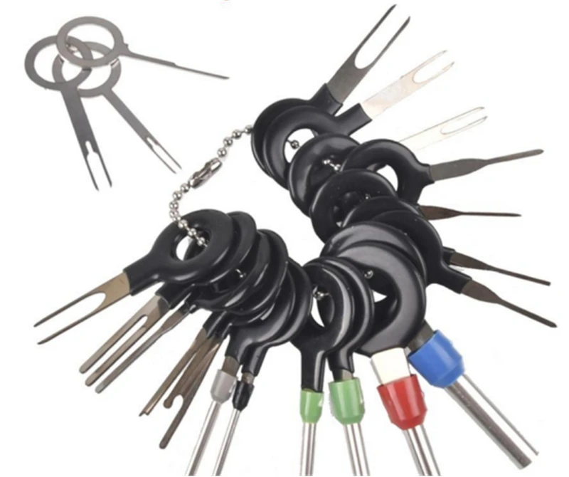 26pcs Car Terminal Removal Tool Wire Plug Connector Extractor Puller Release Pin Extractor Kit for CarPlug Repair Tool