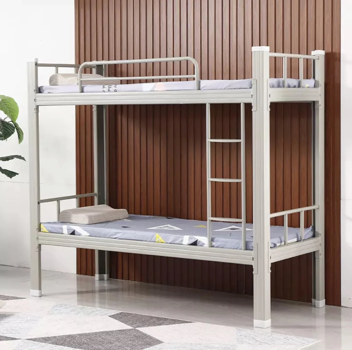 Hot Sale Double Decker Bed Heavy Duty Metal Bed Frame Dormitory Beds for Sale School Furniture Easy to Assemble for Student