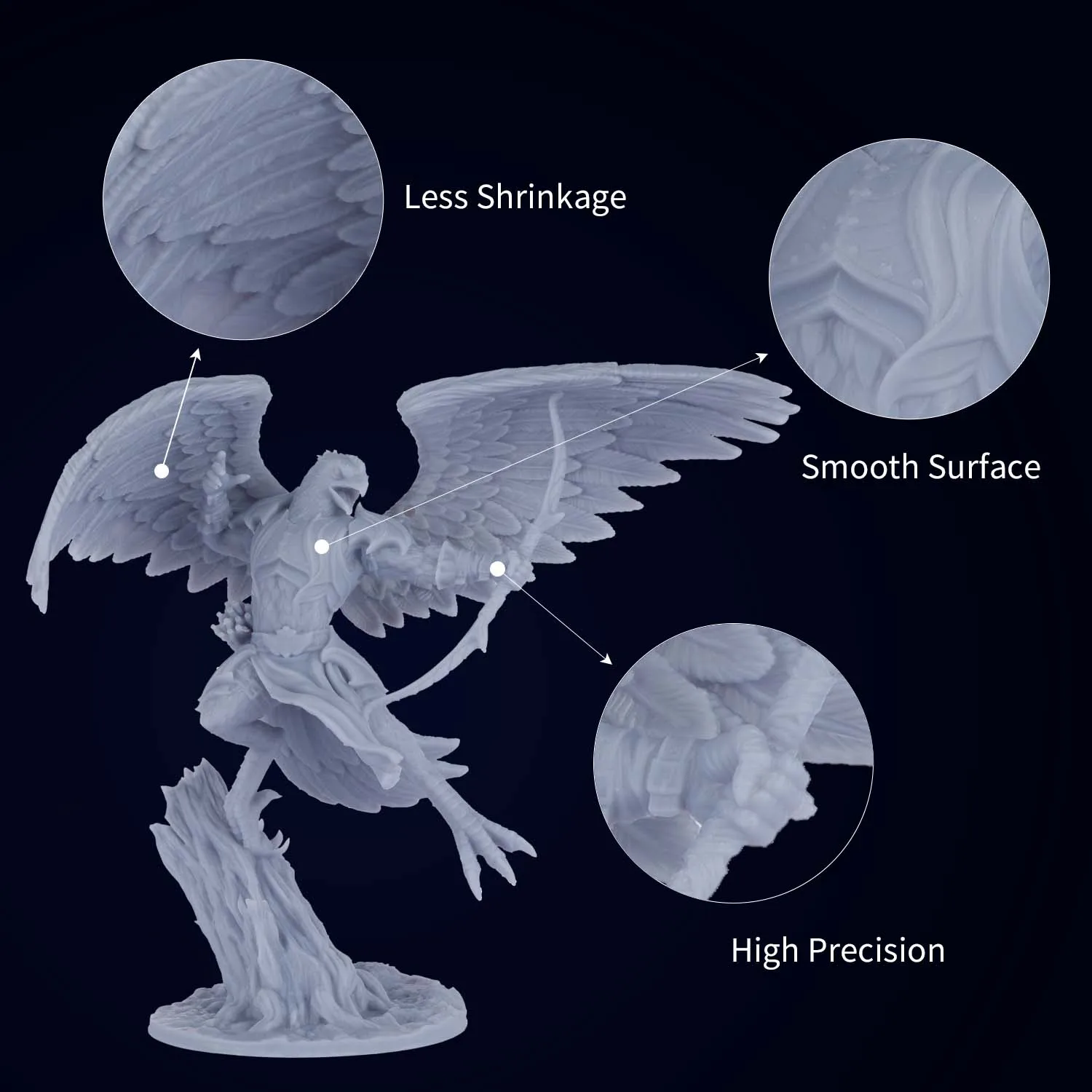 3D Printer 12K Hi-Speed Standard Resin 405nm SLA UV-Curing ABS-Like Resin with High Precision 2K 4K 8K DLP/LCD 3D Printer