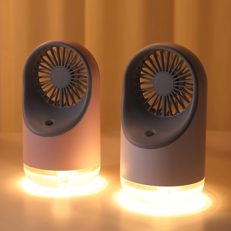 Mini Spray Fan Rechargeable Desktop Portable Wireless Air Conditioner Cooling Fan