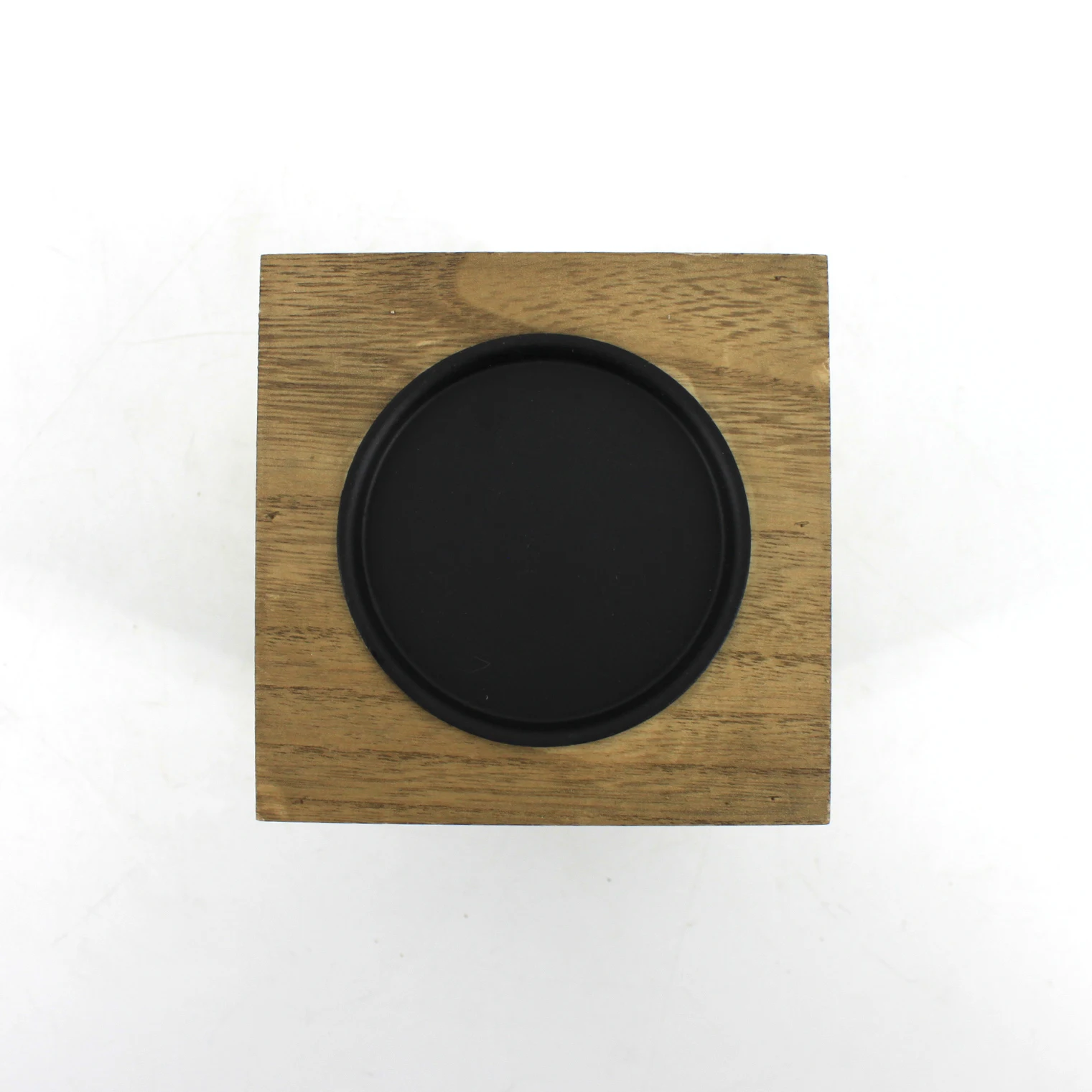 Wood high quality  wholesale geometric  small  table rectangular candle holder