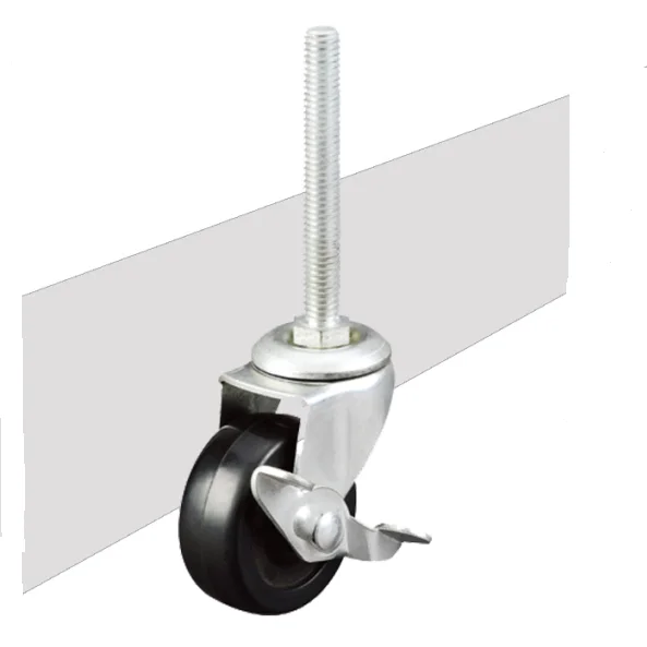 2 дюйма поворотные с тормозом длинный болт Кастер для Лестница по индивидуальному заказу на колесиках