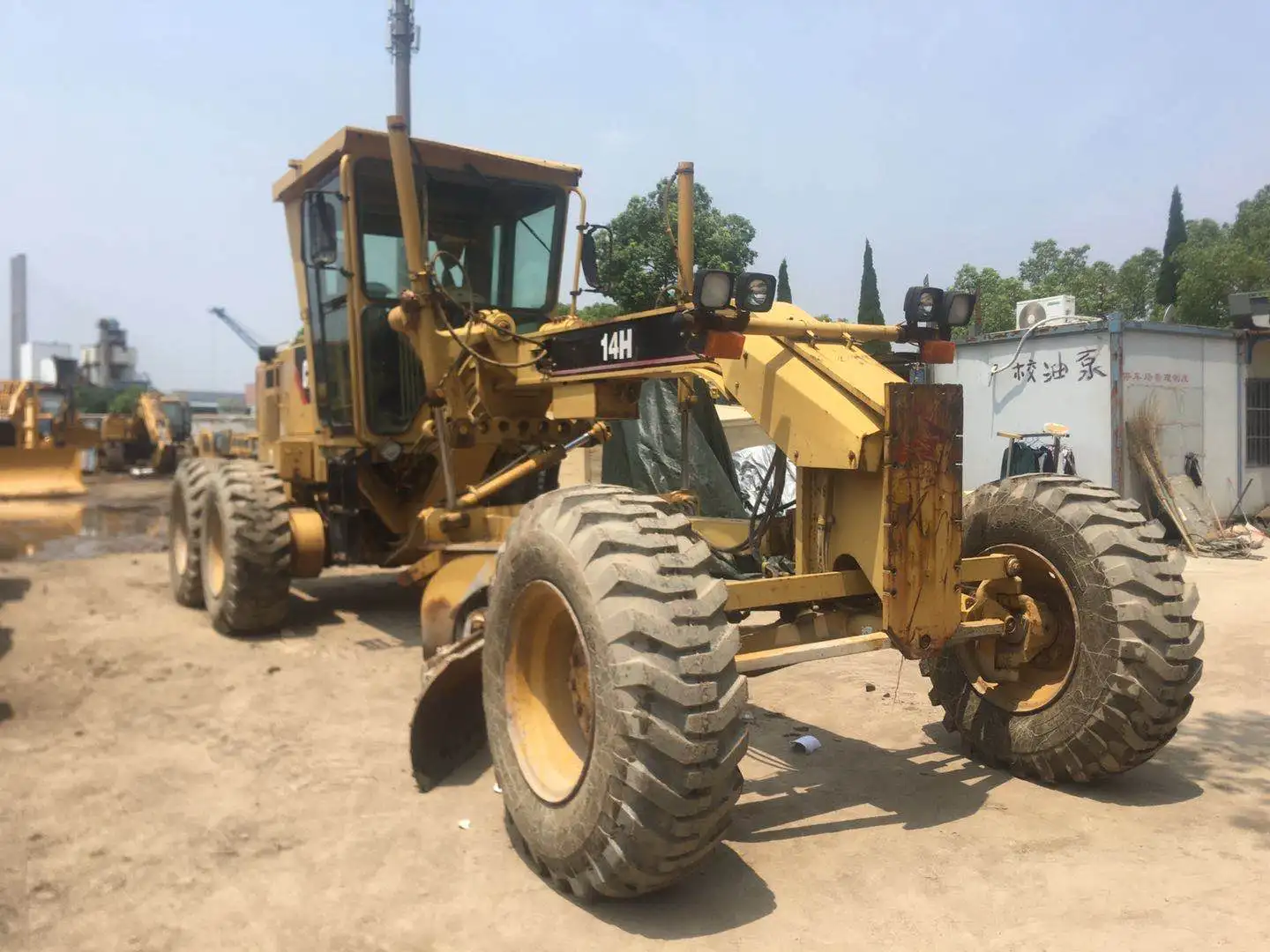 Подержанные автогрейдеры CAT 14H/японские подержанные 140G 140H/б/у Caterpillar 14H для продажи в Шанхае