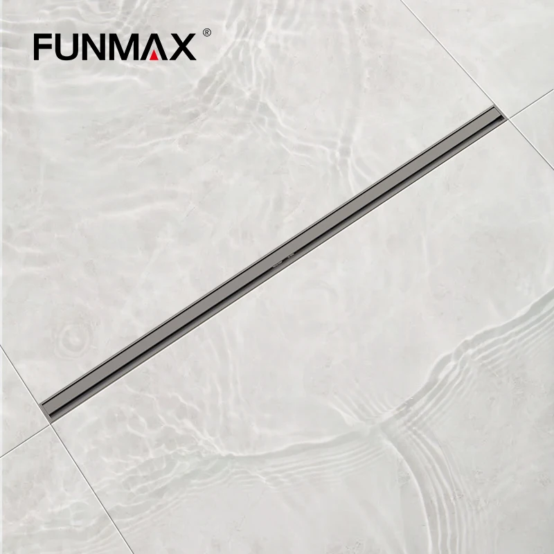 FUNMAX роскошный линейный дренаж для душа тонкая линия SS 304 сталь пола туалета ванной