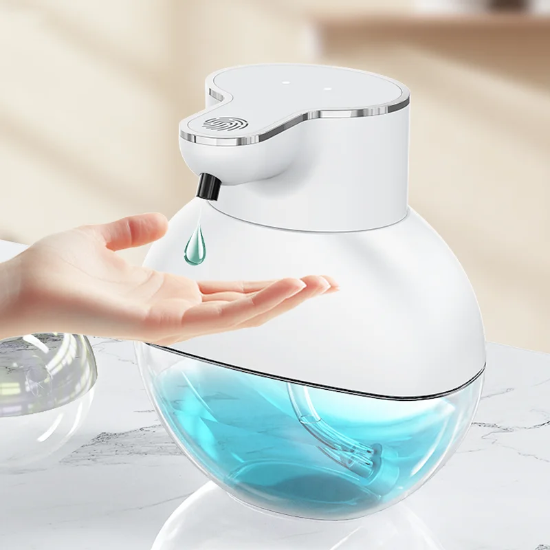 USB Powered 400ml ABS Plastic Automatic Soap Dispenser Refillable Liquid Soap Dispenser for Home Bathroom Kitchen Hotel Use