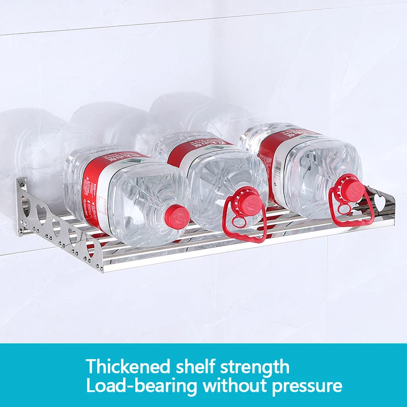 Wholesale multifunctional stainless steel wall-mounted kitchen microwave oven storage rack