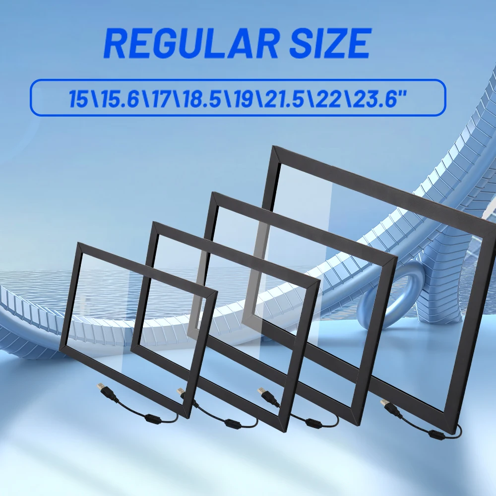 Chinese manufacturer directly sale 15.6 inch IR multi touch screen USB driver free