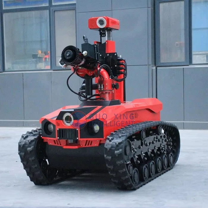 Guoxing RXR-MC80BD FIRE FIGHTING ROBOT equipment 1000m remote control distance large water flow firefighting vehicle