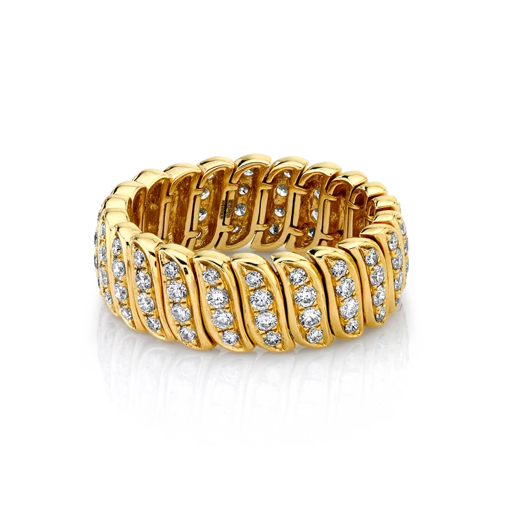 Laodun 2022 New Arrival Fine Jewelry S925 Sterling Silver Diamond Zoe Ring Luxury Full Diamond Silver Ring for Women Vermeil
