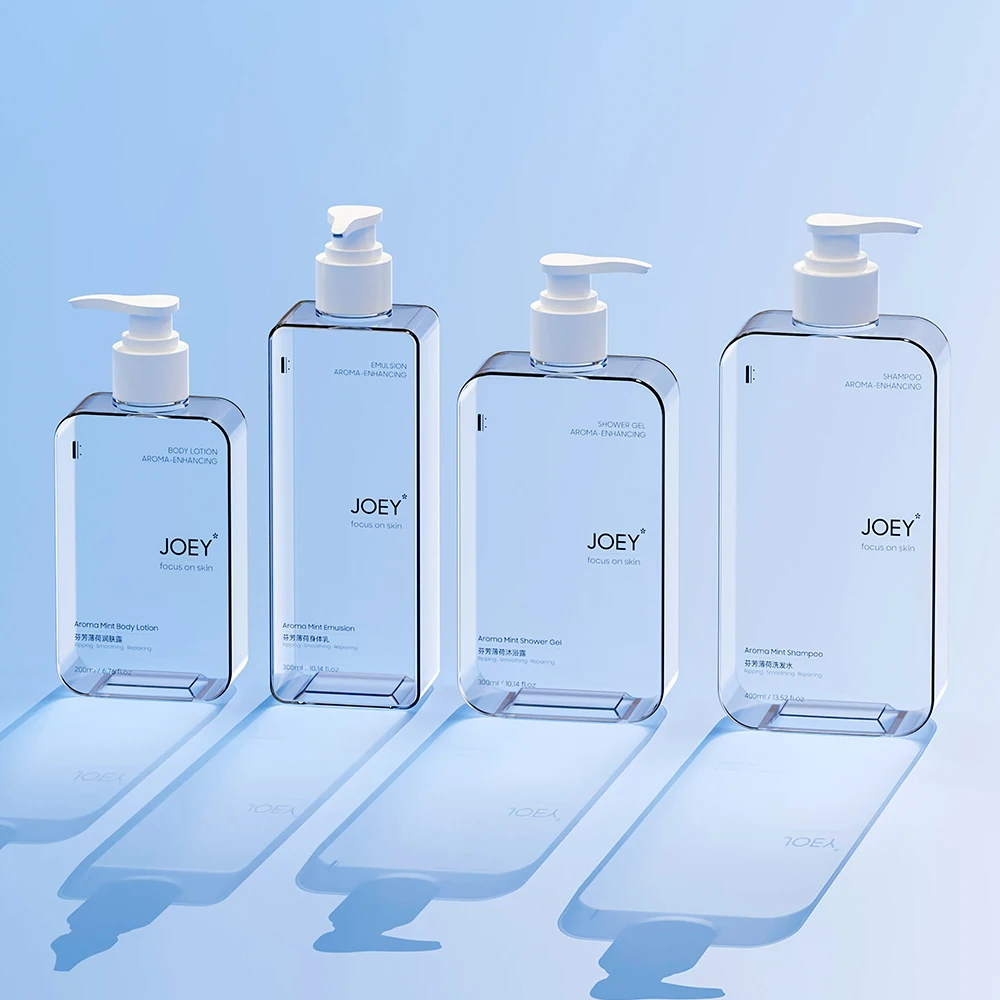 Wholesale 200 300 380ml Plastic Pump Shower Gel Container Container Bottle Empty Shampoo And Conditioner Bottles