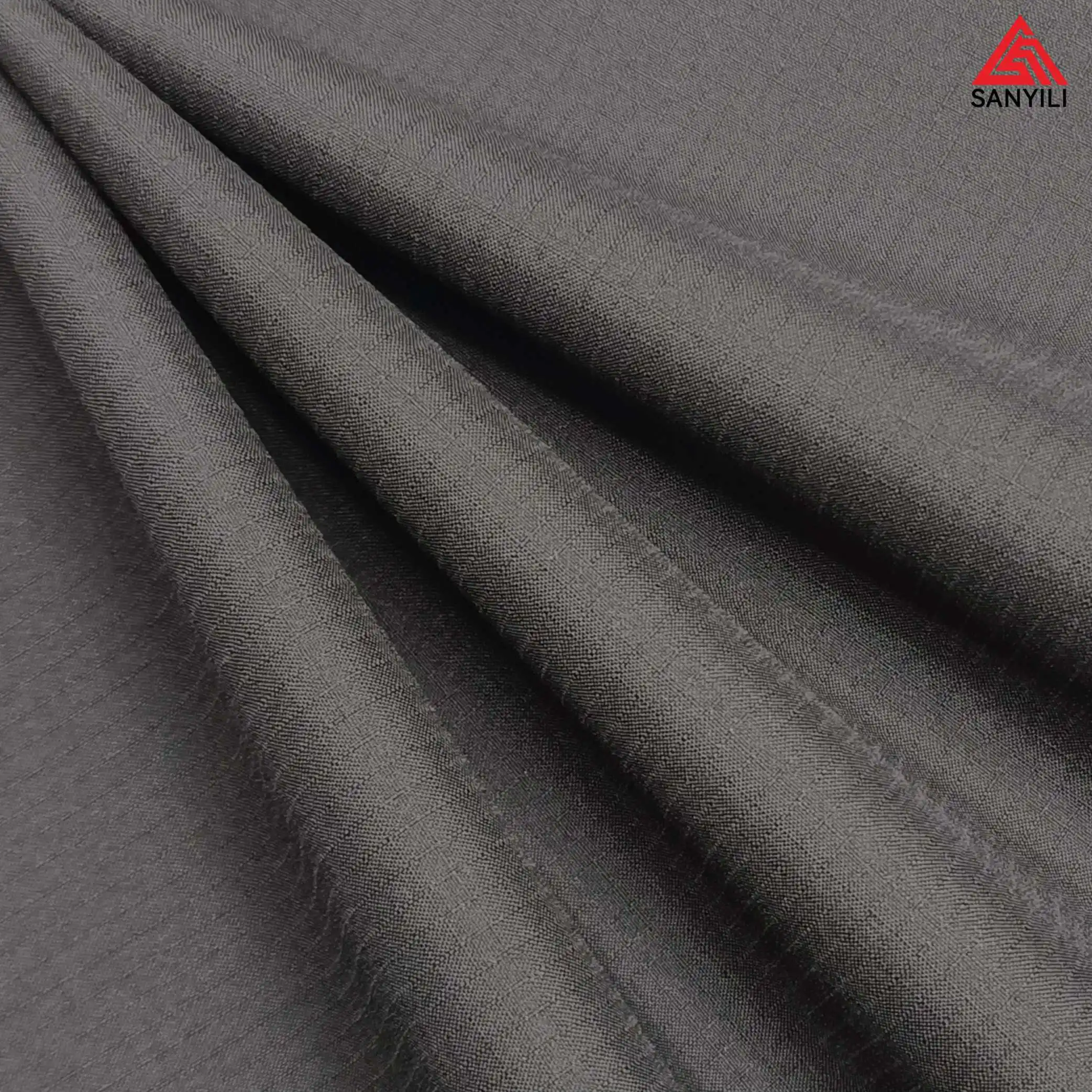 50D 100%polyester pongee fabric check high elastic waterproof fabric for winter jacket