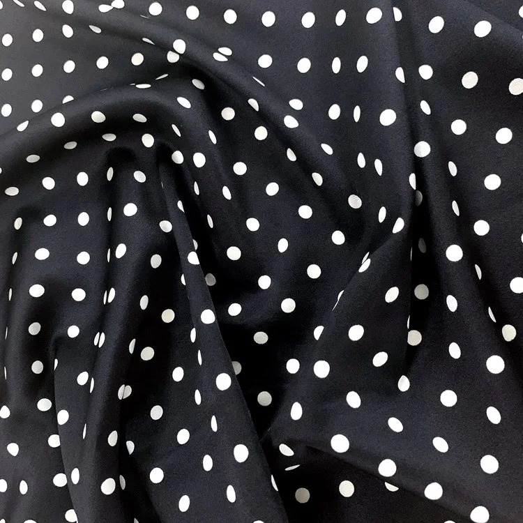 100% silk  satin digital printed silk satin fabric  circle design printed silk fabric