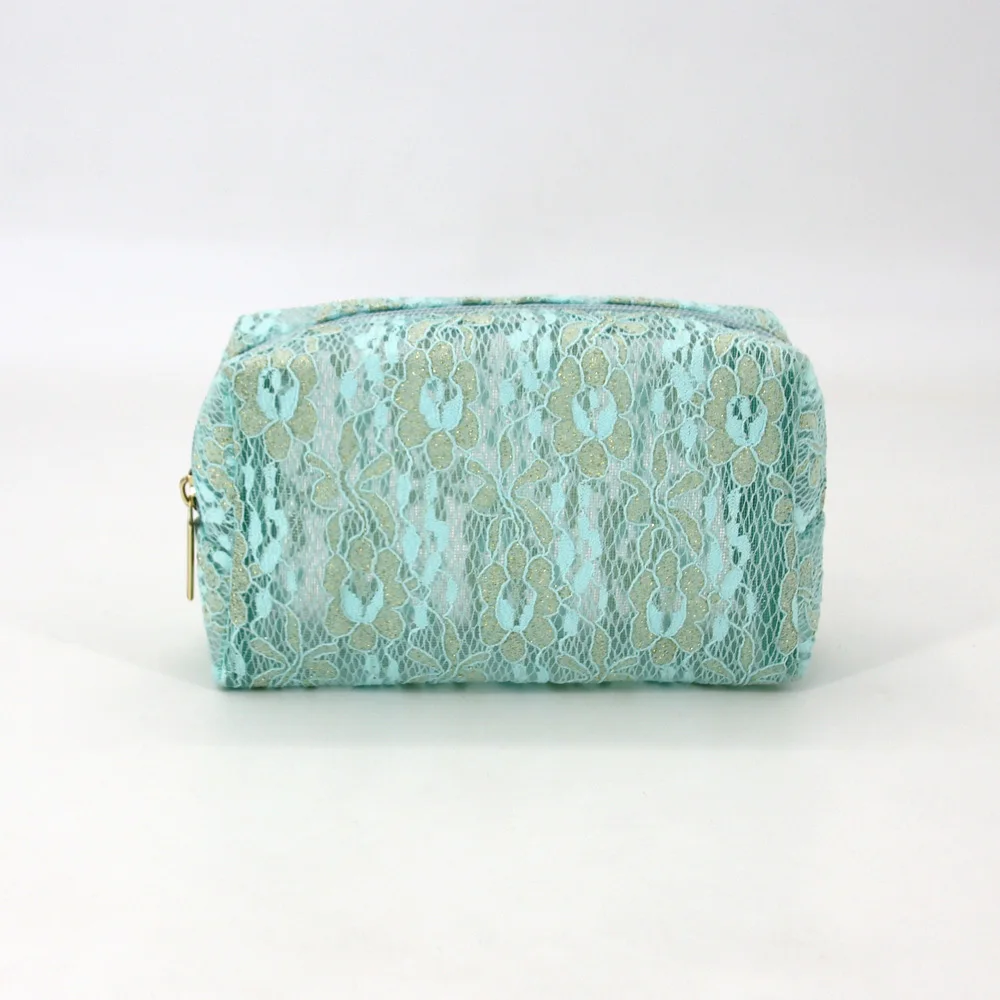 Fashion Women Make up Pouch Girls Lace Zipper Cosmetic Bag Toiletry Case Women Travel Make Up Bag