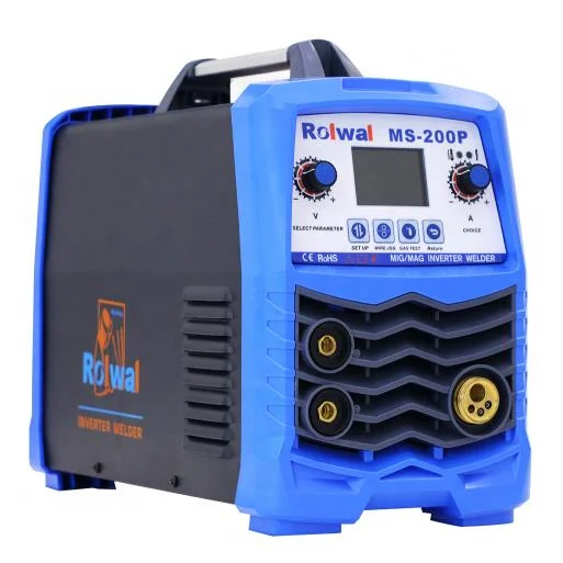 Rolwal IGBT Gas Gasless MMA Stick Arc Argon Mig Mag Tig Inverter Aluminum Welding Machine 200amp 205amp 250amp Pulse MIG Welders