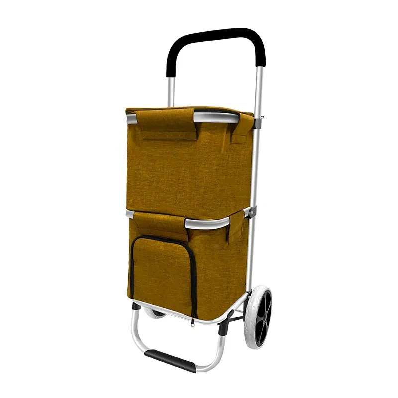 Chinese Shopping Platform Factory Direct Sales Folding Shopping Trolley Shopping Trolley Bag Supermarket Trolley