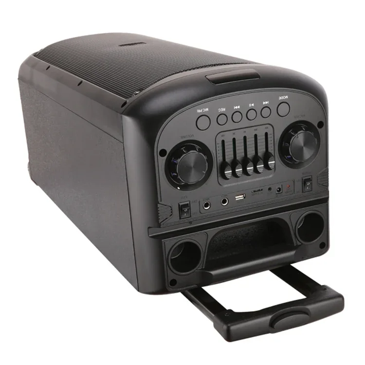 GY5052 Altavoces portatiles wireless outdoor sound box big bass and good sound portable dual 8 Inch trolley speaker for party