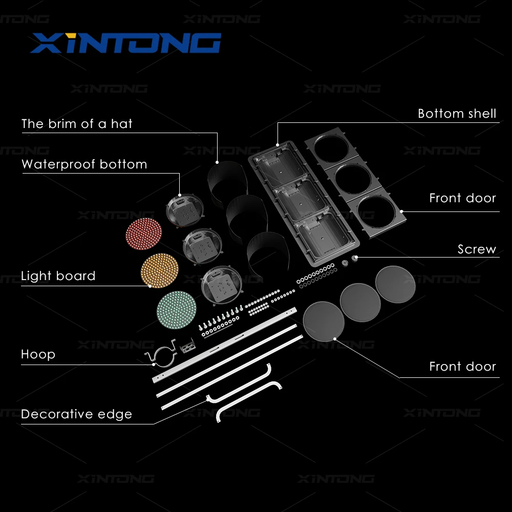 XINTONG Wholesale Customized led solar traffic lights Traffic signal light