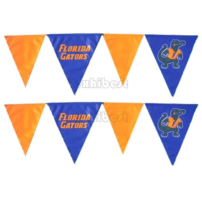 Polyester fabric printing pennant banner chain bunting flag