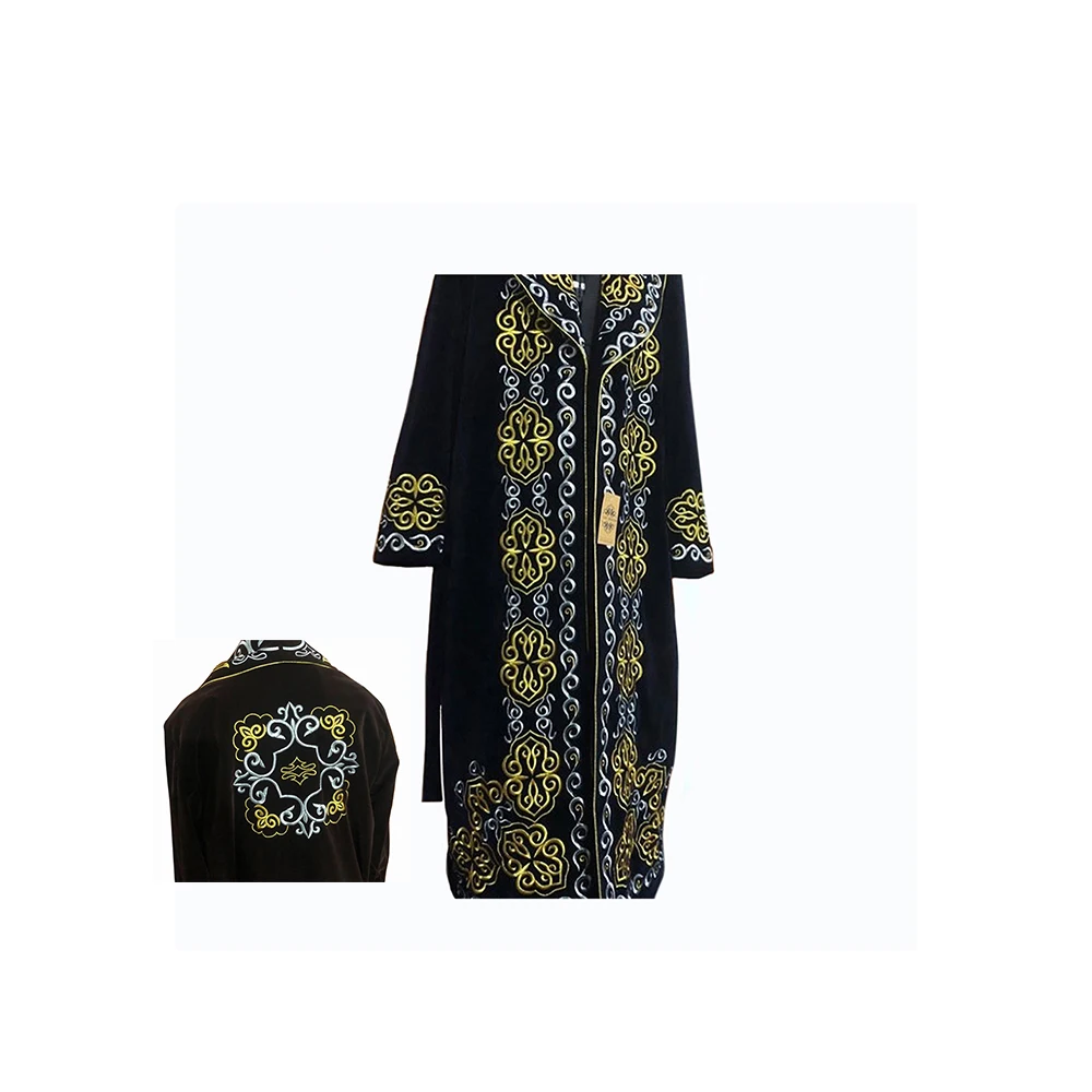 
Ethnic Designer Soft Velvet Fabric Border Design Overcoat Men Clothing on Sale 