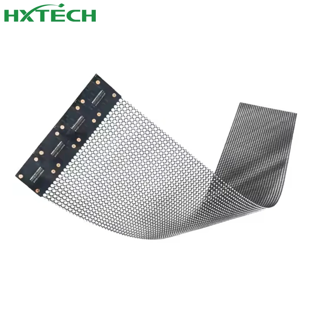 Hd Holographic Mesh Screen Transparent LED Screen Hologram Indoor Transparent Led Display For Glass Wall