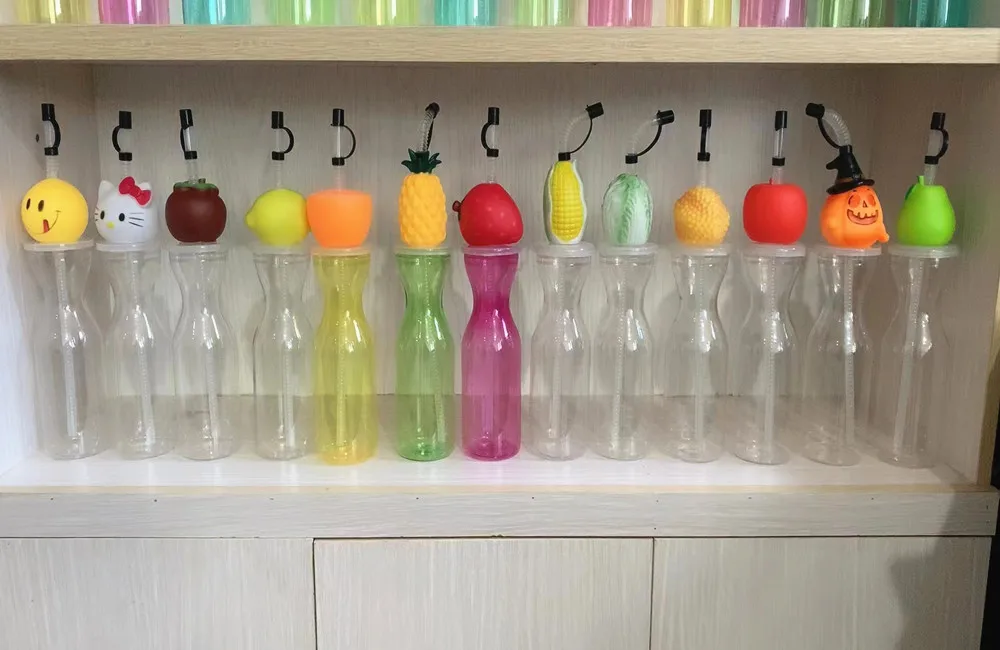 Wholesale  hot saling new style popular novelty toy head plastic drinking twisted yard slush cups