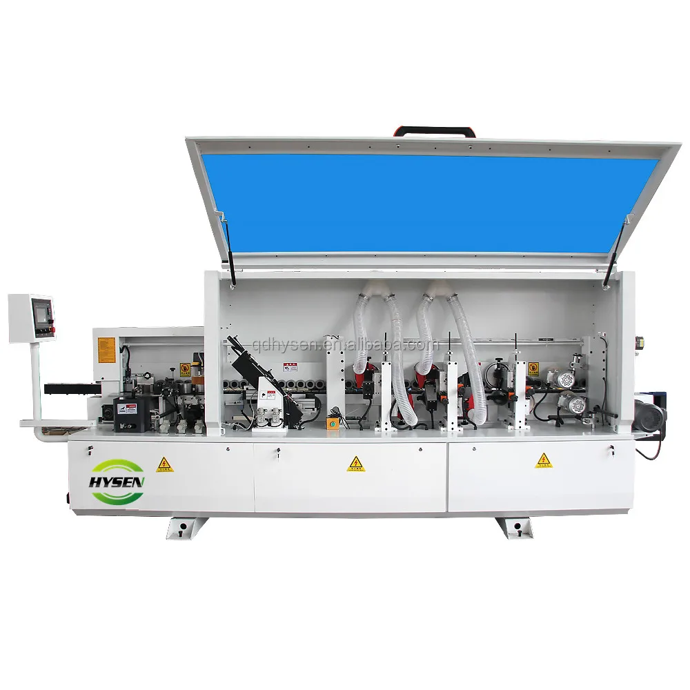CHINA HYSEN Six Function Best Fully Automatic Double End Trim Edge Banding Machine