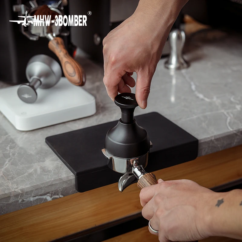 MHW-3BOMBER Coffee Tamper Needle Distribution Tool Stainless Steel Al-Alloy Waltz Coffee Distributor 58mm Barista Accessories