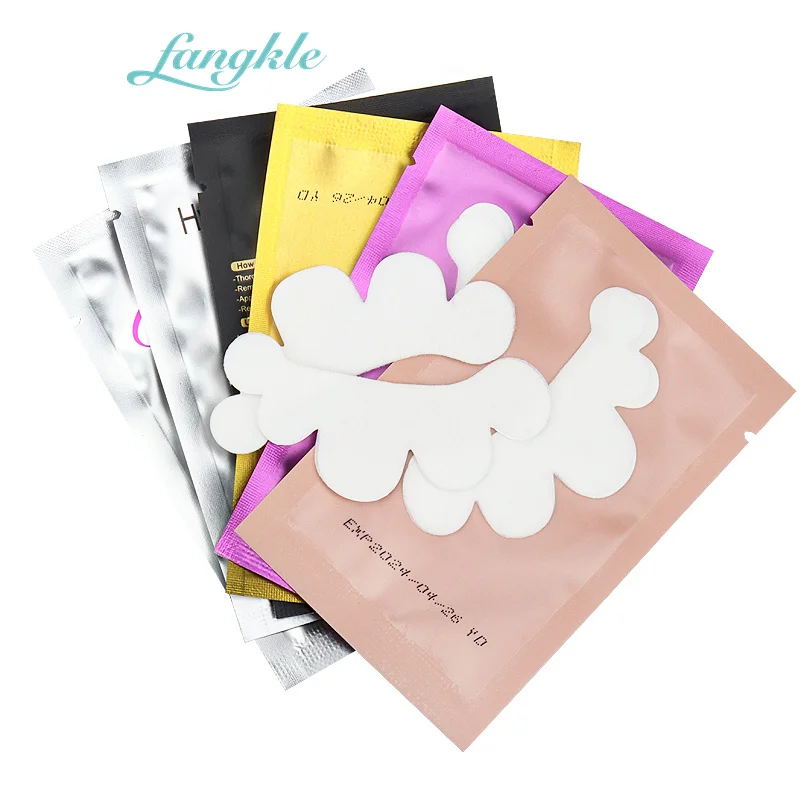 Wholesale flower lint free  gel disposable eye patcheds for eyelash extension
