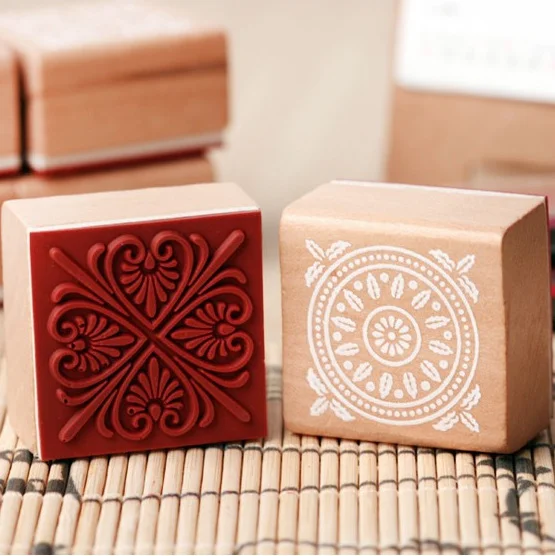 Wooden Stamp Rubber Craft Stamp for Card Making and Diy Craft