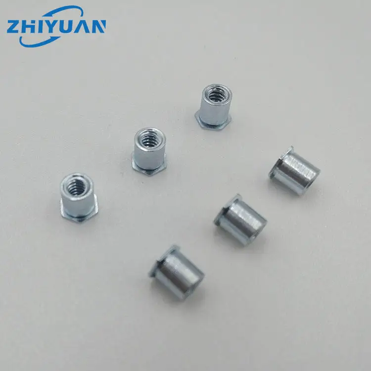 SOS-M3-8-18mm Stainless steel hexagon through hole internal threaded rivet nut column self-locking bracket fasteners