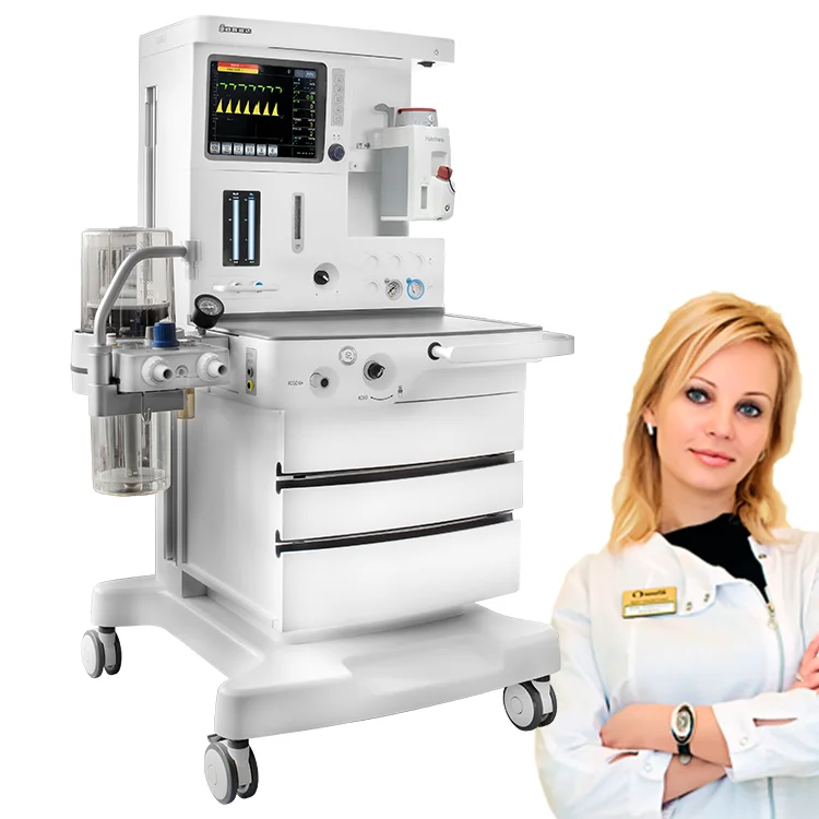 Анестезии и аварийного аппарат анестезии машина с 15 дюймов сенсорный экран